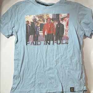 Kryptic Paid In Full - Light Blue Graphic T‑Shirt